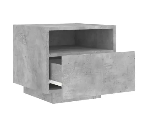 Öökapid Led-Tuledega 2 Tk, Betoonhall, 40 X 39 X 37 Cm