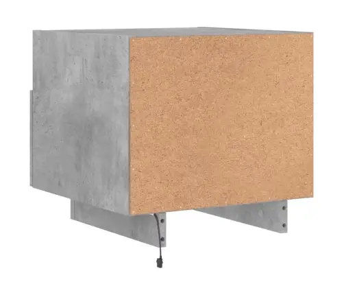 Öökapid Led-Tuledega 2 Tk, Betoonhall, 40 X 39 X 37 Cm