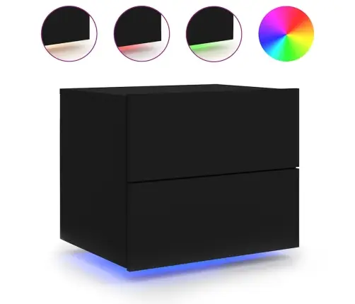 Seinale Kinnitatav Öökapp Led-Tuledega, Must