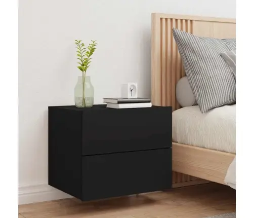 Seinale Kinnitatav Öökapp Led-Tuledega, Must