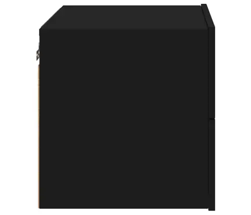 Seinale Kinnitatav Öökapp Led-Tuledega, Must