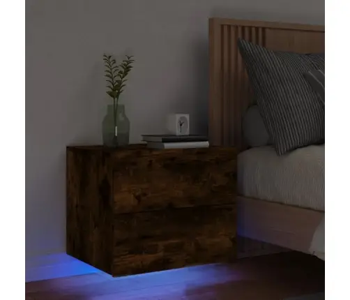 Sienas Naktsskapītis Ar Led Apgaismojumu, Ozola Krāsa Vidaxl Sienas Naktsskapītis Ar Led Apgaismojumu, Ozola Krāsa Vidaxl