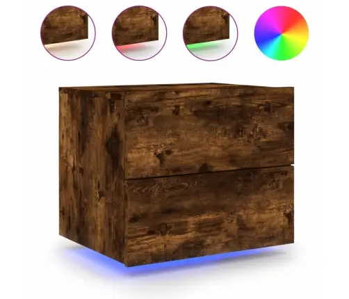 Seinale Kinnitatavad Öökapid Led-Tuledega 2 Tk, Suitsutamm
