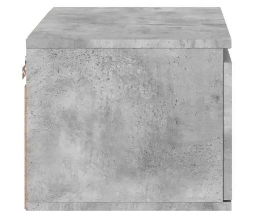 Sienas Naktsskapīši Ar Led Apgaismojumu, 2 Gab., Betona Pelēki Vidaxl