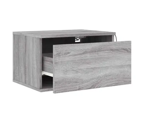 Seinale Kinnitatav Öökapp Led-Tuledega, Hall Sonoma Tamm