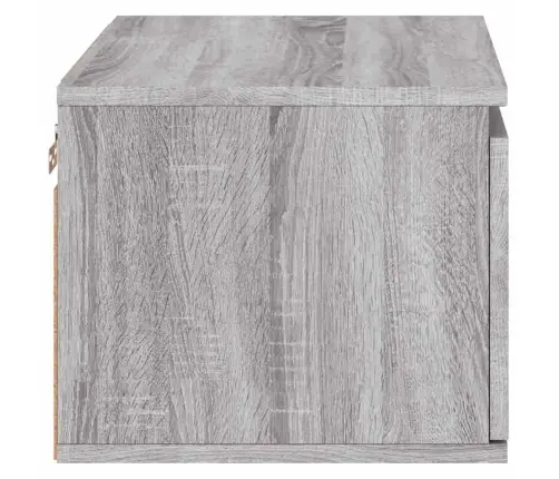 Sienas Naktsskapīši Ar Led, 2 Gab., Pelēcīga Ozolkoka Krāsa Vidaxl