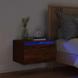 Seinale Kinnitatav Öökapp Led-Tuledega, Pruun Tamm