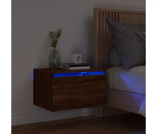 Seinale Kinnitatav Öökapp Led-Tuledega, Pruun Tamm Seinale Kinnitatav Öökapp Led-Tuledega, Pruun Tamm
