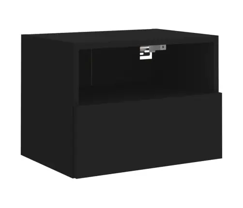 Teleri Seinakapid 2 Tk, Must, 40 X 30 X 30 cm Tehispuit