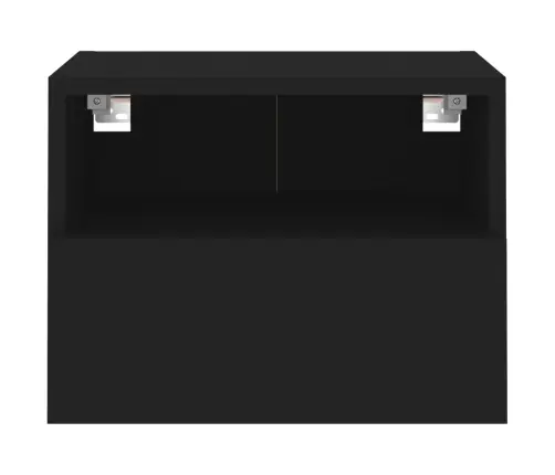 Teleri Seinakapid 2 Tk, Must, 40 X 30 X 30 cm Tehispuit