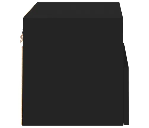 Teleri Seinakapid 2 Tk, Must, 40 X 30 X 30 cm Tehispuit