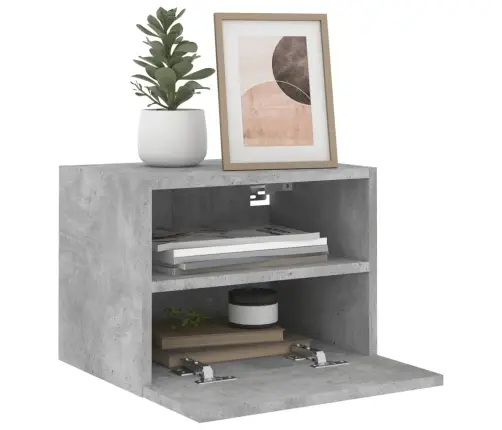 Tv Sienas Skapji, 2 Gb., 40X30X30 Cm, Pelēki, Inženierijas Koks Vidaxl