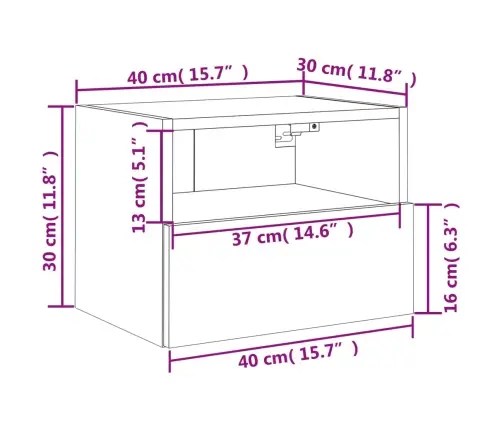 Teleri Seinakapp, Hall Sonoma Tamm, 40 X 30 X 30 cm Tehispuit Teleri Seinakapp, Hall Sonoma Tamm, 40 X 30 X 30 cm Tehispuit