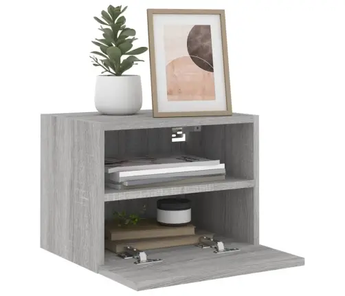 Teleri Seinakapid 2 Tk, Hall Sonoma, 40 X 30 X 30 cm Tehispuit