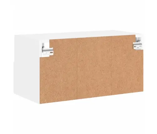 Tv Sienas Skapītis, Balts, 40X30X30 Cm, Inženierijas Koks Vidaxl