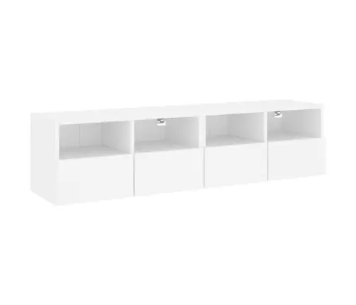 Tv Sienas Skapji, 2 Gab., Balts, 60X30X30 Cm, Inženierijas Koks Vidaxl