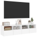 Tv Sienas Skapji, 2 Gab., Balts, 60X30X30 Cm, Inženierijas Koks Vidaxl