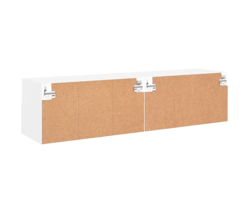 Tv Sienas Skapji, 2 Gab., Balts, 60X30X30 Cm, Inženierijas Koks Vidaxl