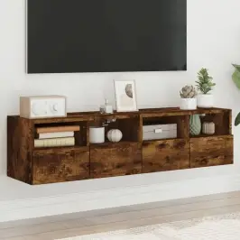 Tv Skapīši, 2 Gab., Koka Krāsa, 60X30X30 Cm, Inženierijas Koks Vidaxl