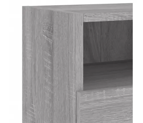 Sieninės Tv Spintelės, 2Vnt., Pilkos, 60X30X30cm Mediena