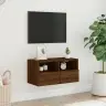 Sieninė Tv Spintelė, Ruda Ąžuolo, 60X30X30cm Apdirbta Mediena