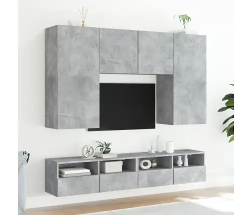 Tv Sienas Skapītis, Betona Pelēks, 80X30X30 Cm, Skaidu Plāksne Vidaxl Tv Sienas Skapītis, Betona Pelēks, 80X30X30 Cm, Skaidu Plāksne Vidaxl