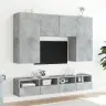 Tv Sienas Skapītis, Betona Pelēks, 80X30X30 Cm, Skaidu Plāksne Vidaxl Tv Sienas Skapītis, Betona Pelēks, 80X30X30 Cm, Skaidu Plāksne Vidaxl