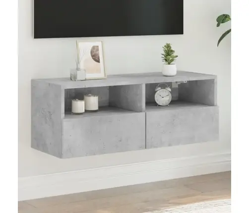 Tv Sienas Skapītis, Betona Pelēks, 80X30X30 Cm, Skaidu Plāksne Vidaxl Tv Sienas Skapītis, Betona Pelēks, 80X30X30 Cm, Skaidu Plāksne Vidaxl