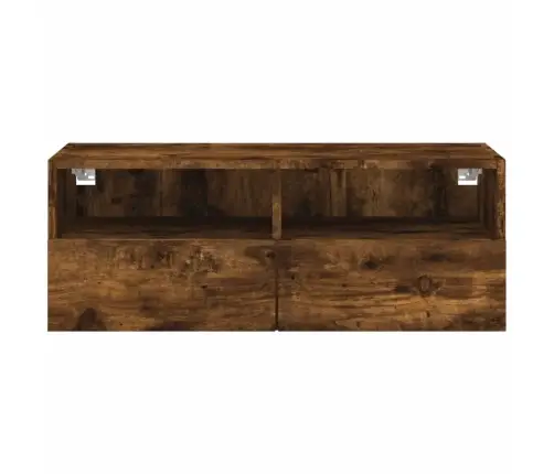 Tv Sienas Skapītis, Koka Krāsa, 80X30X30 Cm, Inženierijas Koks Vidaxl