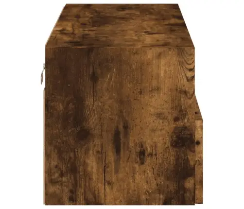 Tv Sienas Skapītis, Koka Krāsa, 80X30X30 Cm, Inženierijas Koks Vidaxl