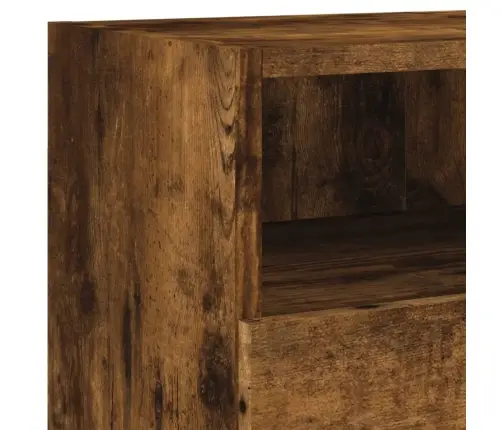 Tv Sienas Skapītis, Koka Krāsa, 80X30X30 Cm, Inženierijas Koks Vidaxl