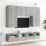 Tv Sienas Skapītis, Pelēka Ozola, 80X30X30Cm, Inženierijas Koks Vidaxl