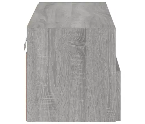 Tv Sienas Skapītis, Pelēka Ozola, 80X30X30Cm, Inženierijas Koks Vidaxl