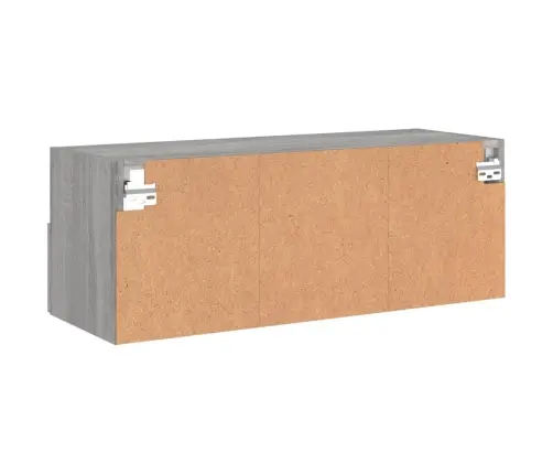 Tv Sienas Skapītis, Pelēka Ozola, 80X30X30Cm, Inženierijas Koks Vidaxl