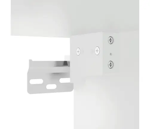 Tv Sienas Skapītis, Balts, 100X30X30 Cm, Inženierijas Koks Vidaxl