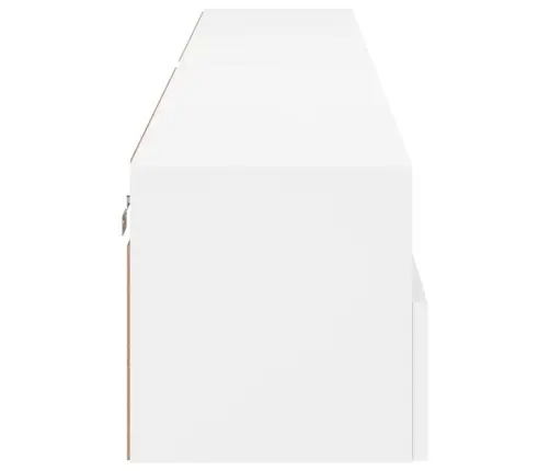 Teleri Seinakapid 2 Tk, Valge, 100 X 30 X 30 cm Tehispuit