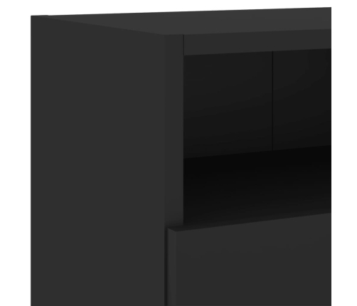 Tv Skapīši, 2 Gab., Melns, 100X30X30 Cm, Inženierijas Koks Vidaxl