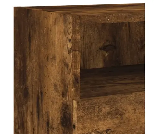 Tv Sienas Skapītis, Ozolkoka, 100X30X30 Cm, Inženierijas Koks Vidaxl