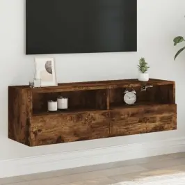 Tv Sienas Skapītis, Ozolkoka, 100X30X30 Cm, Inženierijas Koks Vidaxl
