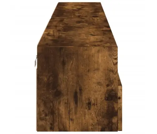 Sieninės Tv Spintelės, 2Vnt., Dūminės, 100X30X30cm Mediena