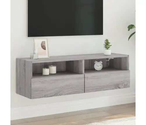 Tv Skapītis, Pelēka Ozola, 100X30X30 Cm, Inženierijas Koks Vidaxl