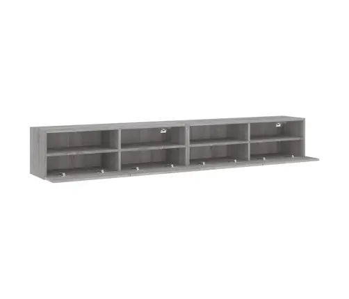 Teleri Seinakapid 2 Tk, Hall Sonoma, 100X30X30 cm Tehispuit