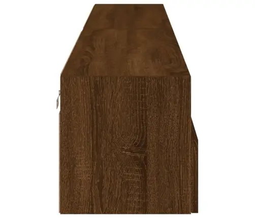 Teleri Seinakapid 2 Tk, Pruun Tamm, 100 X 30 X 30 cm Tehispuit