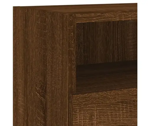 Teleri Seinakapid 2 Tk, Pruun Tamm, 100 X 30 X 30 cm Tehispuit