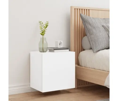 Tv Sienas Skapītis, Balts, 40,5X30X40 Cm, Inženierijas Koks Vidaxl