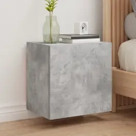 Sieninė Tv Spintelė, Betono Pilka, 40,5X30X40cm Mediena