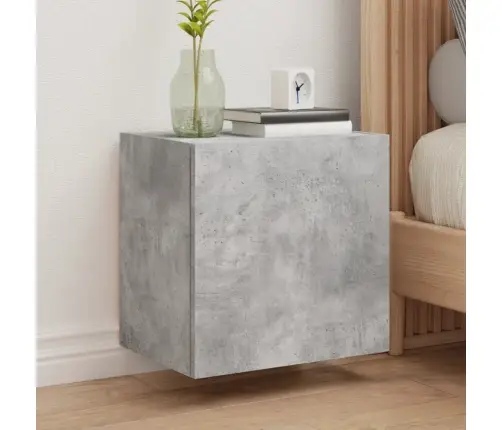 Sieninė Tv Spintelė, Betono Pilka, 40,5X30X40cm Mediena Sieninė Tv Spintelė, Betono Pilka, 40,5X30X40cm Mediena