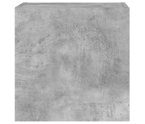 Sieninės Tv Spintelės, 2Vnt., Betono, 40,5X30X40cm Mediena