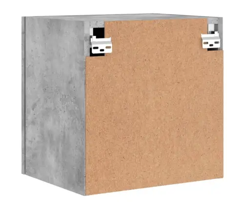 Sieninės Tv Spintelės, 2Vnt., Betono, 40,5X30X40cm Mediena