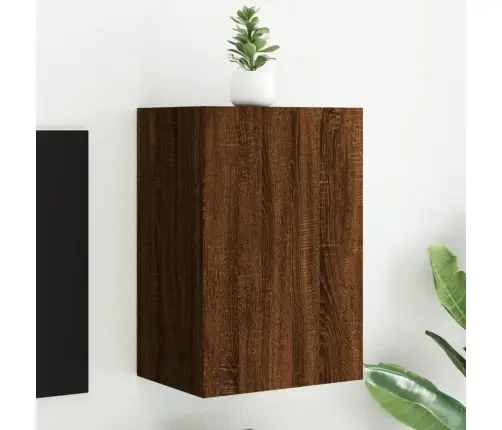 Tv Sienas Skapītis, Brūns, 40,5X30X60 Cm, Inženierijas Koks Vidaxl